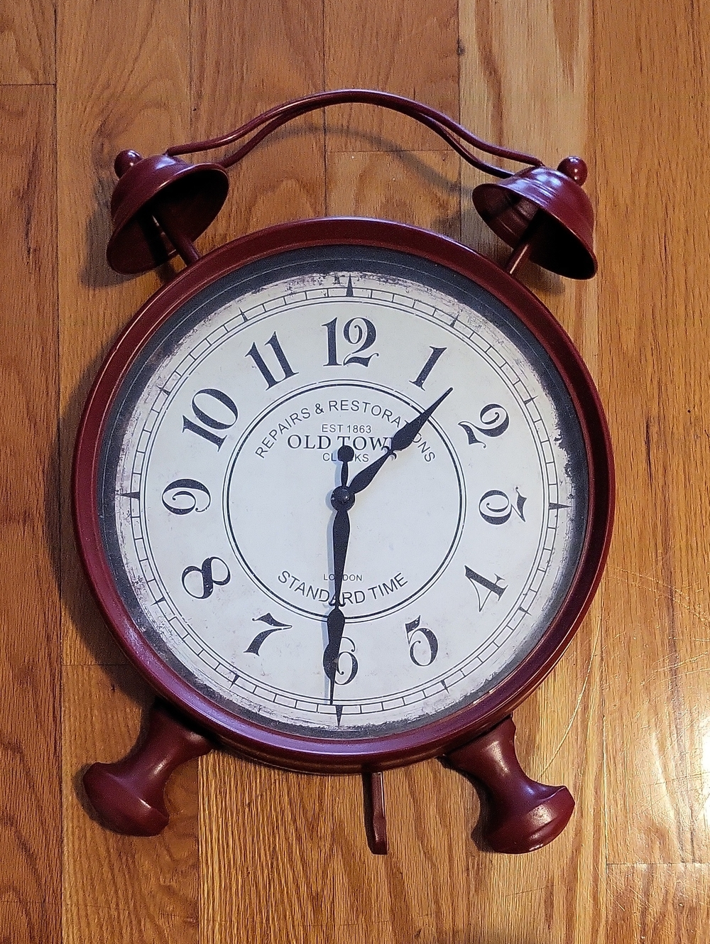 Red Clock - Vintage Style Home Decor